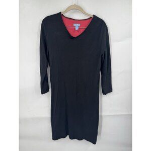 Horney Toad Outdoor Mini Dress Women Medium Black‎ 3/4 Sleeve Outdoor Minimalist